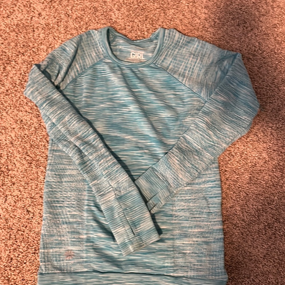 Athleta Girl seamless long sleeve shirt, XS